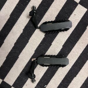 Black Motorcycle Foot Pegs